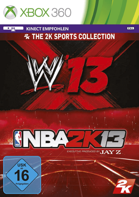 Xbox 360-WWE '13 & NBA 2K13 Tweedehands