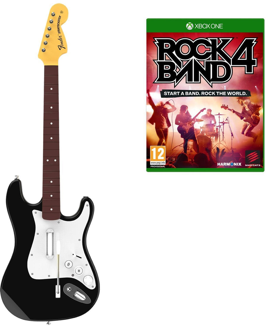 Xbox One-Rock Band 4 + Gitaar Bundel Tweedehands
