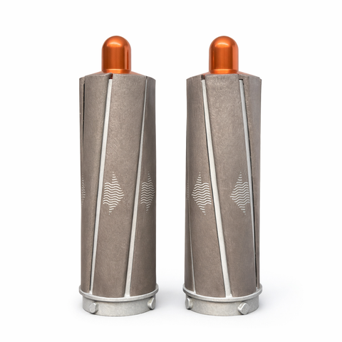 Airwrap Barrels 40mm - Copper/Silver (Set van 2 stuks)