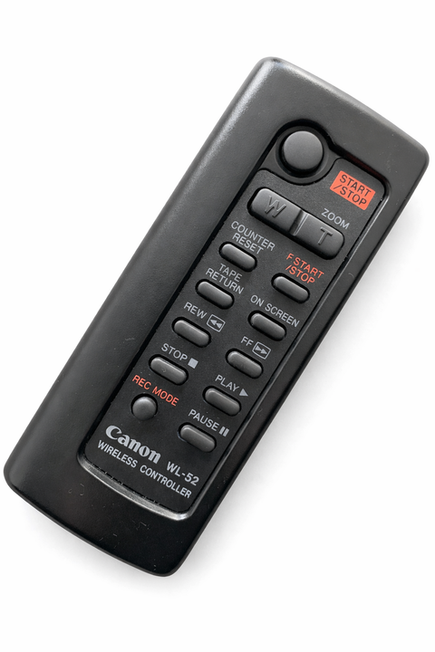 Canon WL-52 draadloze afstandsbediening voor Canon E200, E500, E520 en E620 camcorders, zwart, tweedehands