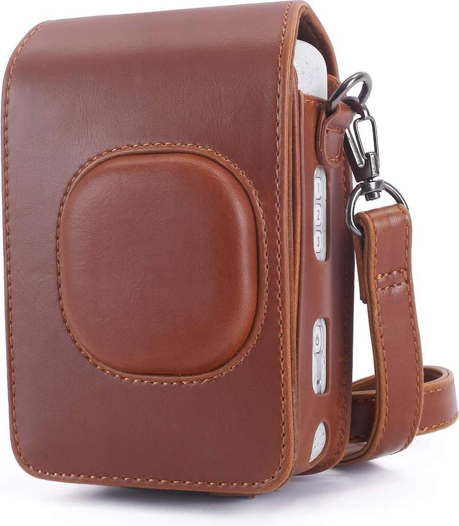 Leren Vintage Case voor Instax Mini LiPlay - Bruin