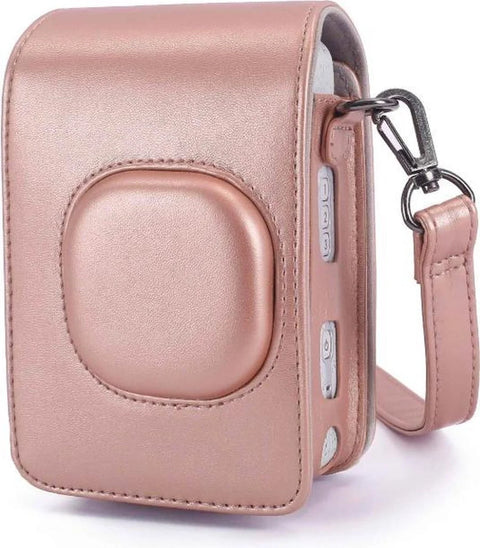 Leren Vintage Case voor Instax Mini LiPlay - Rose Gold