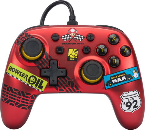 PowerA-Controller Bedraad voor Nintendo Switch - Mario Kart: Racer Red (Rood)-tweedehands
