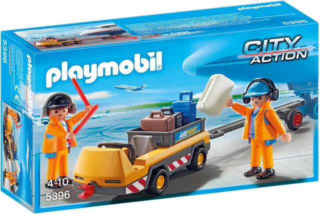 Playmobil 5396 City Action Luchtverkeersleiders met Bagagetransport, doos voorkant