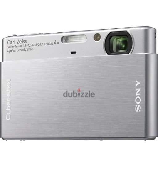 Sony-Cyber-Shot DSC-T77 Digitale Compact Camera - Zilver-tweedehands