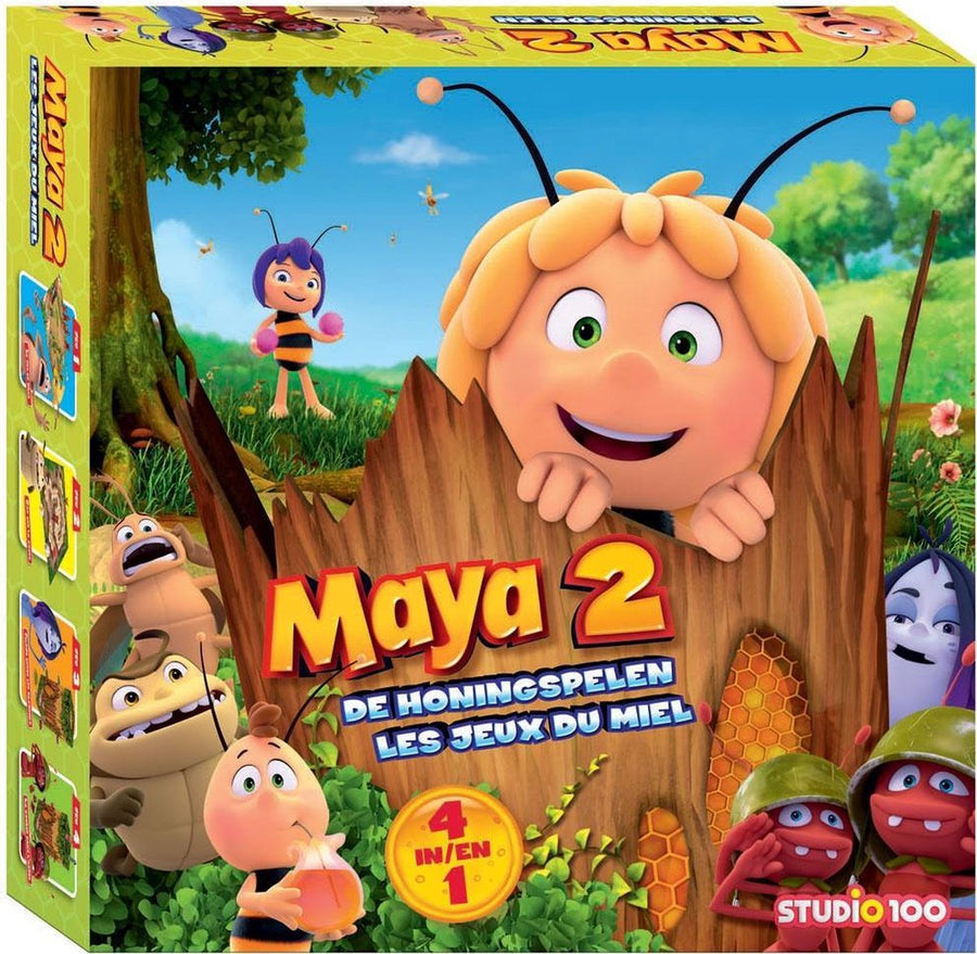 Maya de Bij - De Honingspelen 4-in-1 Bordspel