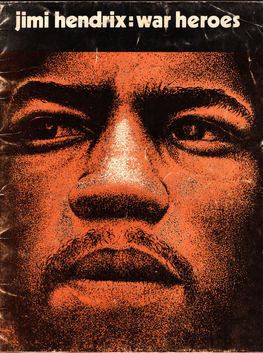 Jimi Hendrix War Heroes - omslag met oranje-zwart portret
