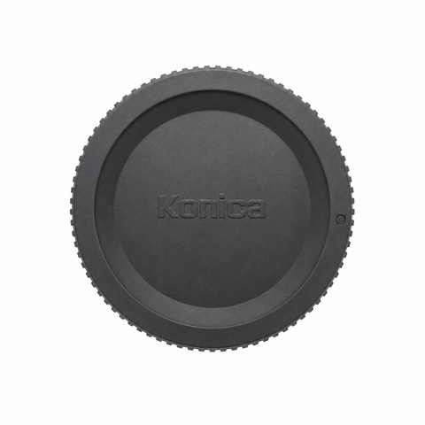 Konica AR-mount bodydop voor spiegelreflexcamera, zwart, met Konica logo, tweedehands
