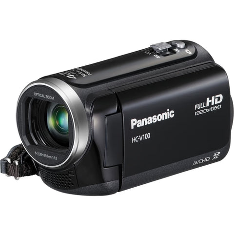 Panasonic-HC-V100 HD Digitale Videocamera - Zwart-tweedehands