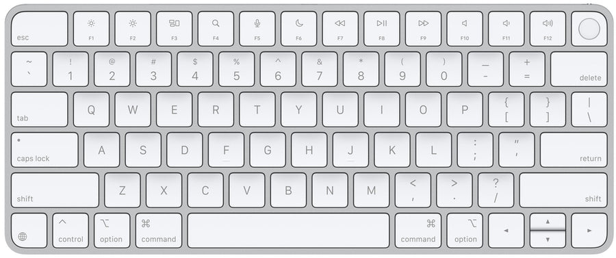 Apple-Magic Keyboard met Touch ID voor Mac - QWERTY - Wit/Zilver (Nieuw)