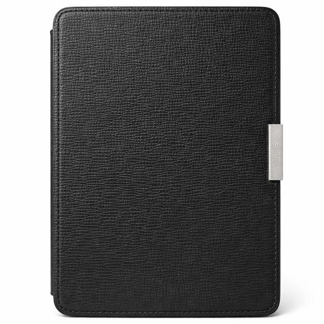 Amazon Kindle 7e generatie magnetische hoes, zwart, gesloten voorkant met magneetsluiting, tweedehands
