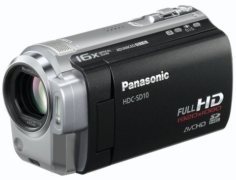 Panasonic-HDC-SD10 HD Digitale Videocamera - Zwart-tweedehands