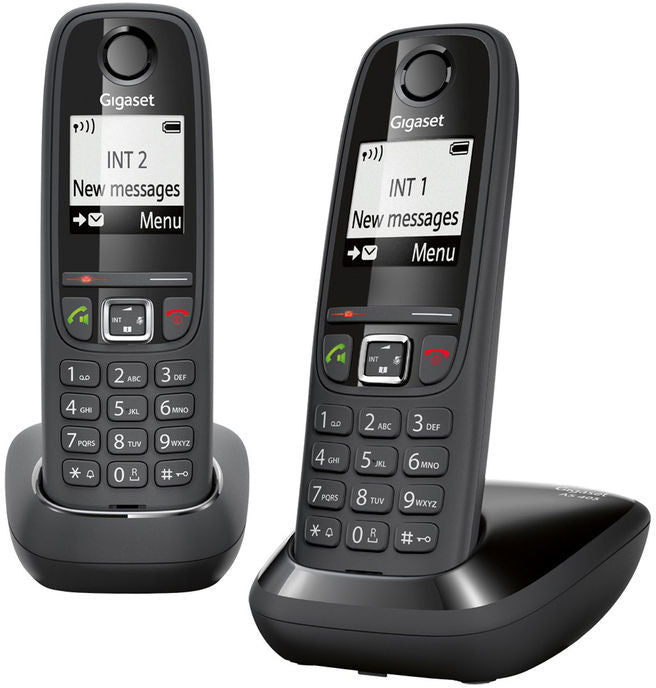Gigaset-DECT Telefoonset / Draadloze Telefoonset AS405 Duo (2 Handsets, 1,8 inch Verlicht Display, Handsfree)-tweedehands
