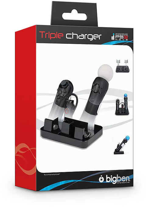 Bigben-Oplaadstation voor PlayStation 3 Move Controllers en Headset (Nieuw)