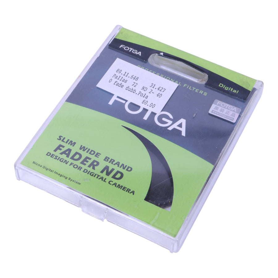 72 mm Slim Wide Band Fader ND Filter ND2-ND40 (Nieuw)