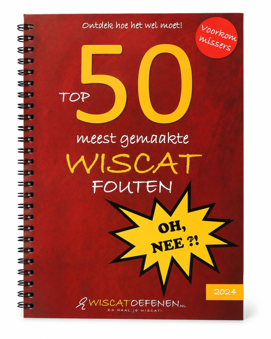 Top 50 meest gemaakte WISCAT fouten - 2024