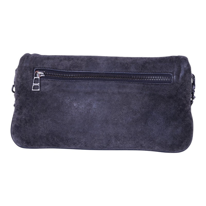 Rock Suede Clutch - Grijs