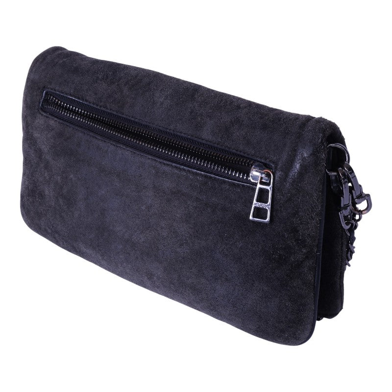 Rock Suede Clutch - Grijs