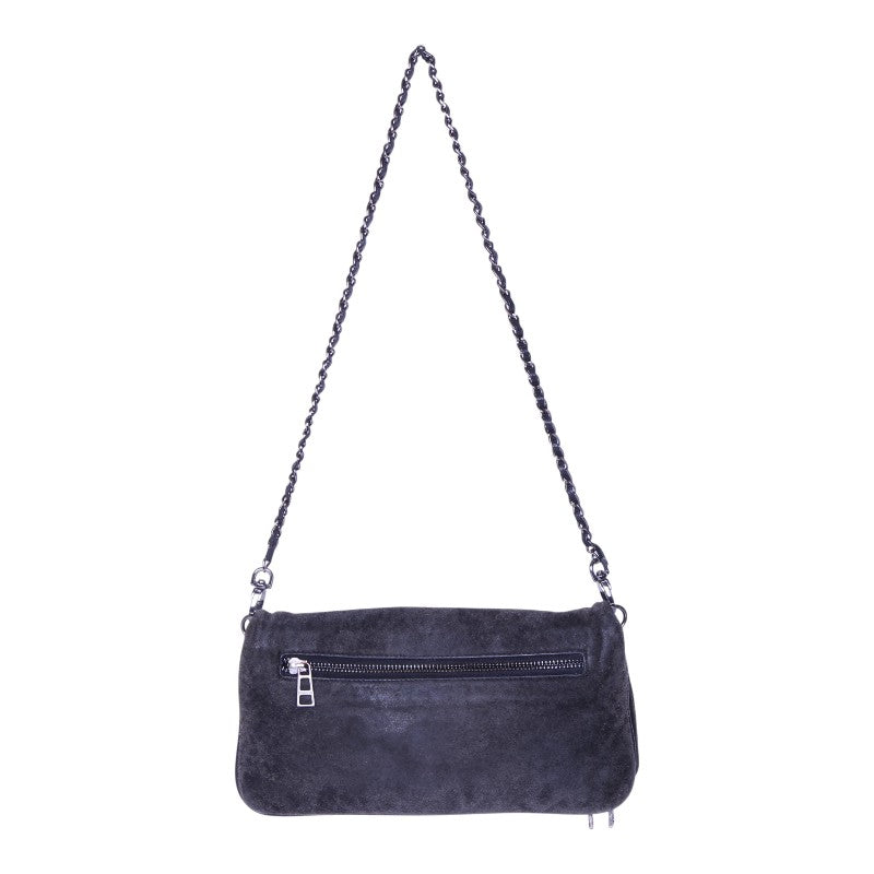 Rock Suede Clutch - Grijs