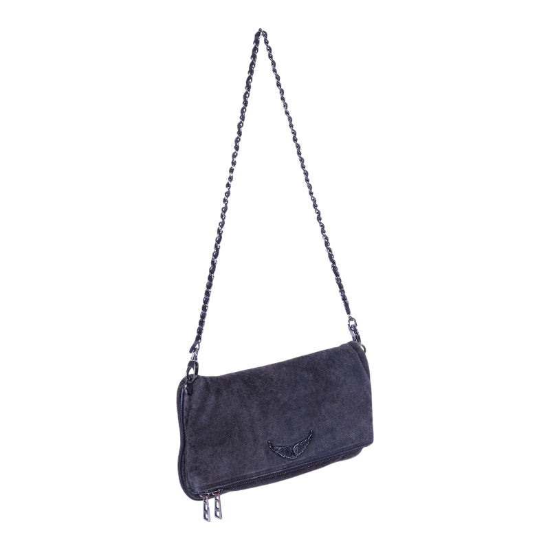 Rock Suede Clutch - Grijs