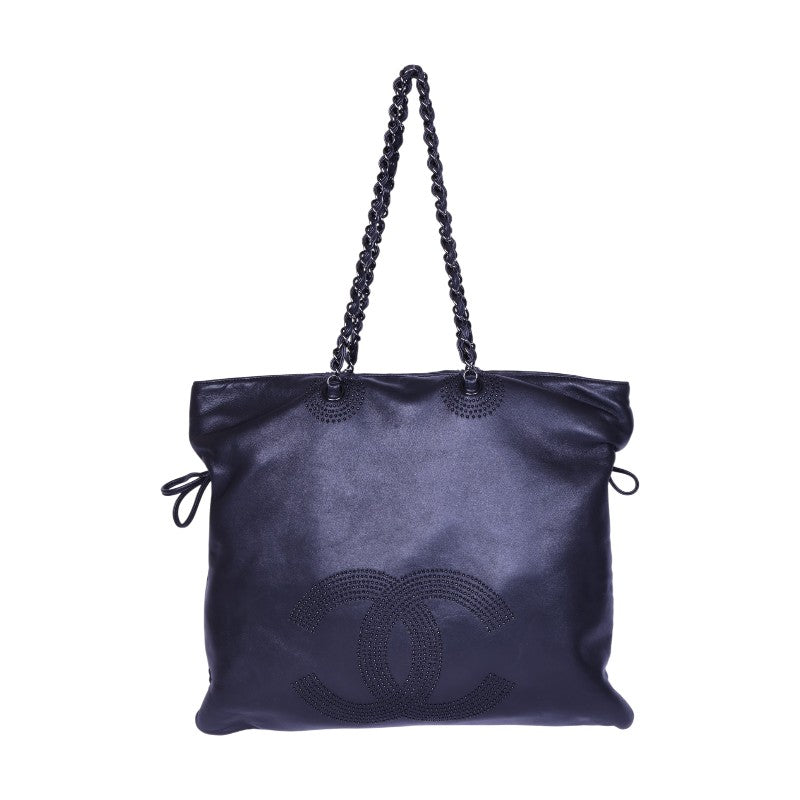 Strass CC Shopping Tote Zwart Lamsleer