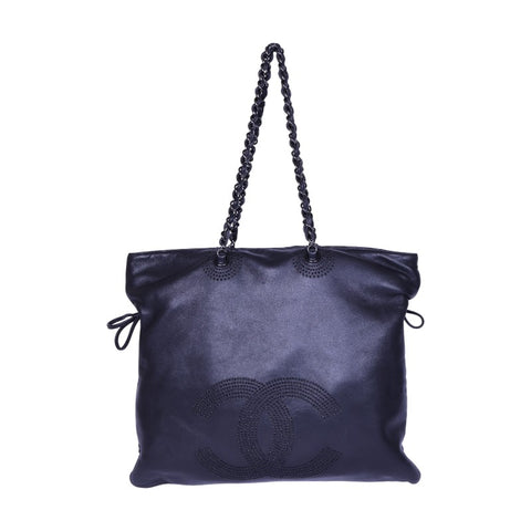Strass CC Shopping Tote Zwart Lamsleer