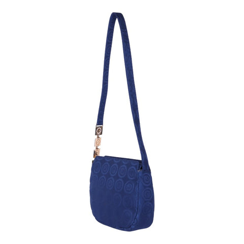 Nylon Crossbody Tas Zon-Medaillon - Blauw