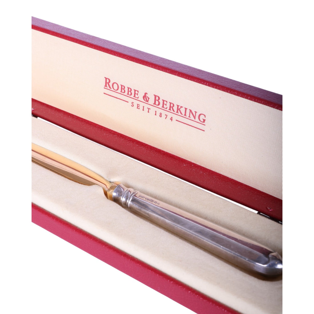 Brievenopener - 800 Zilver met Verguld Blad