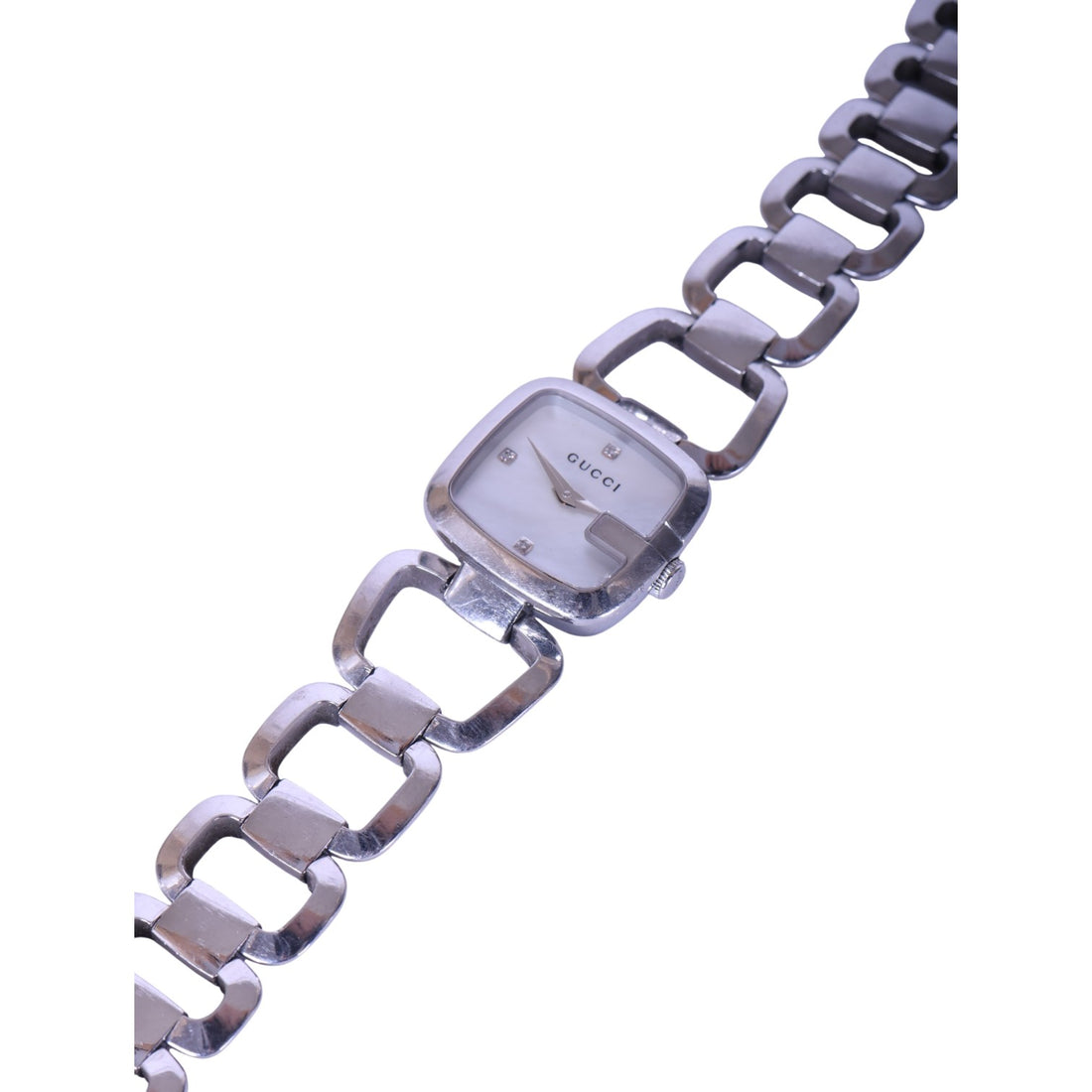 G-Gucci Small Diamanten - Parelmoer Wijzerplaat (YA125502)