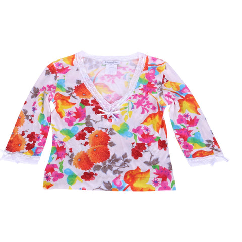 Bloementop Multicolor met Kant - FR 38