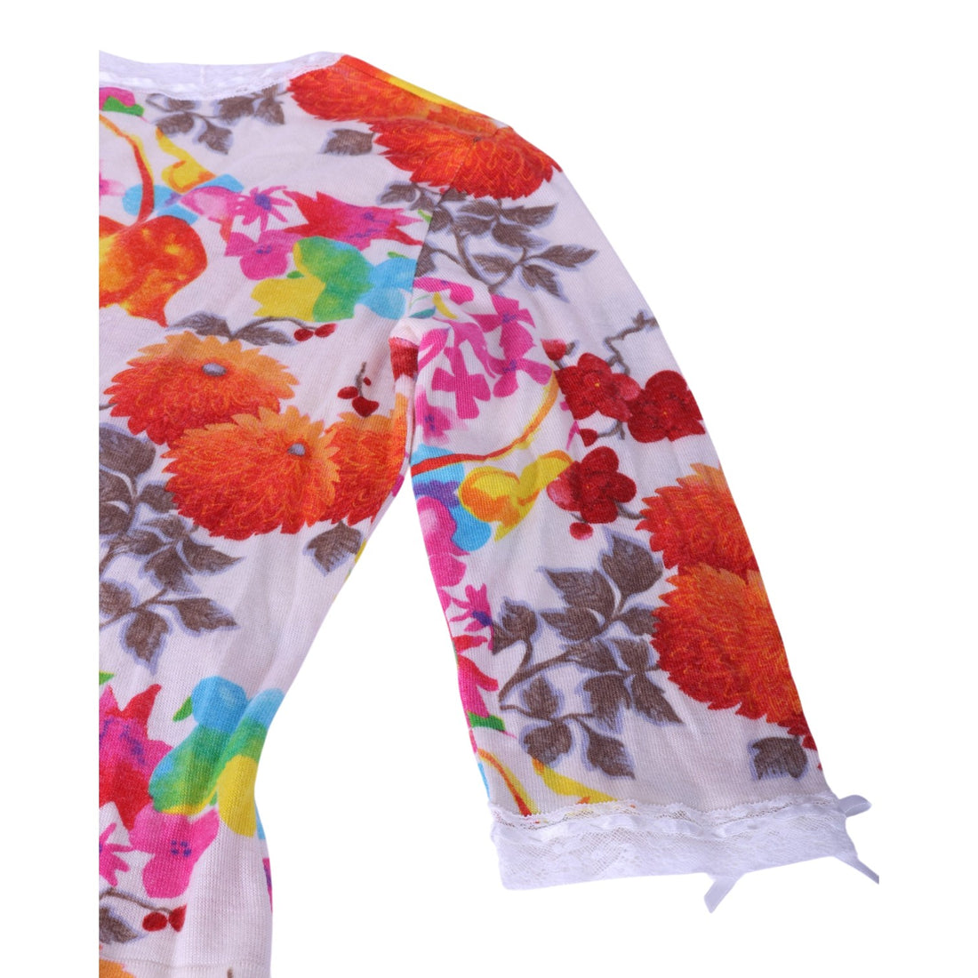 Bloementop Multicolor met Kant - FR 38