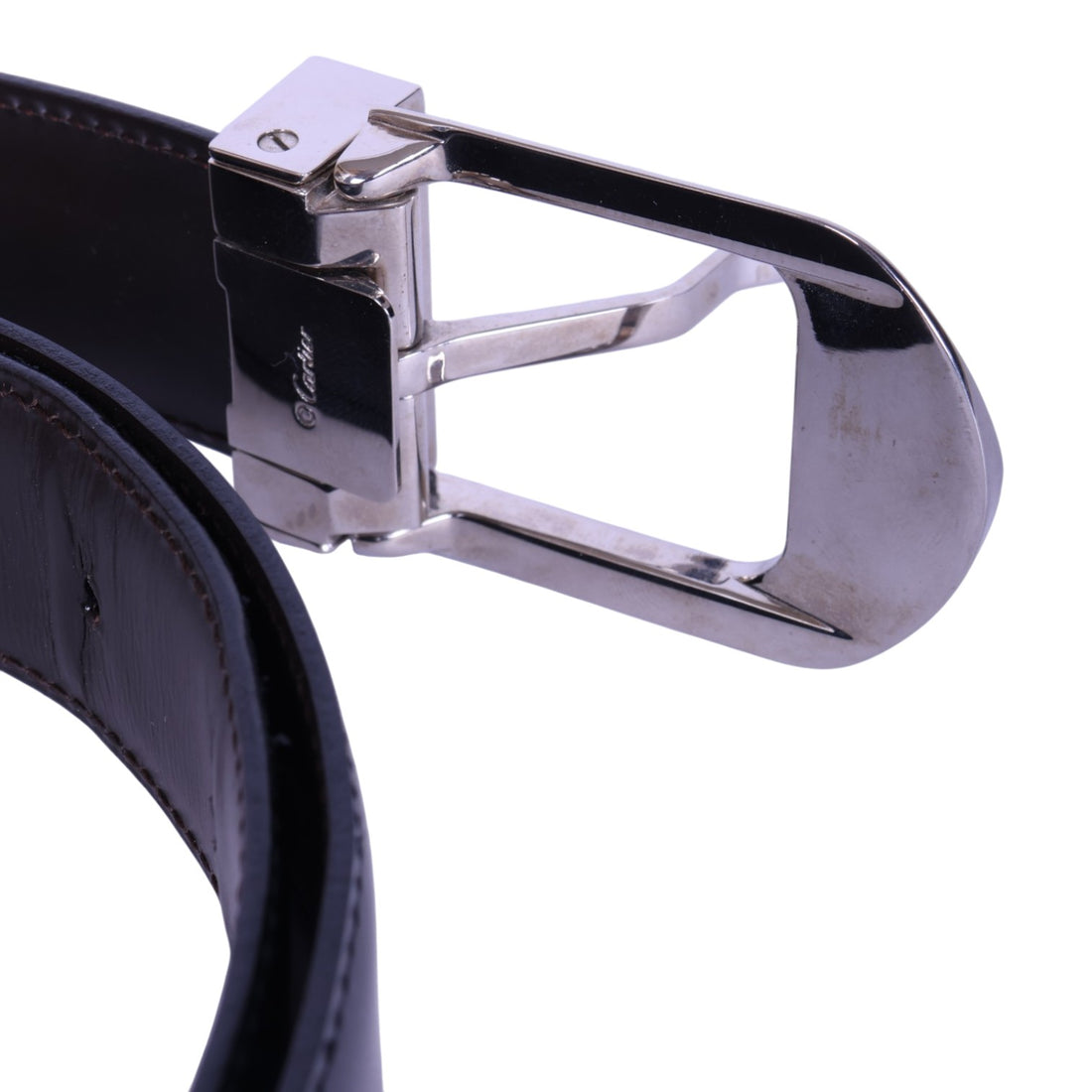 Reversible Leren Riem Zwart/Bruin - Zilverkleurige Gesp