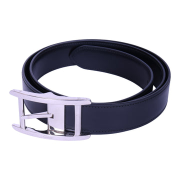 Tank Leren Riem Zwart - Zilverkleurige Gesp
