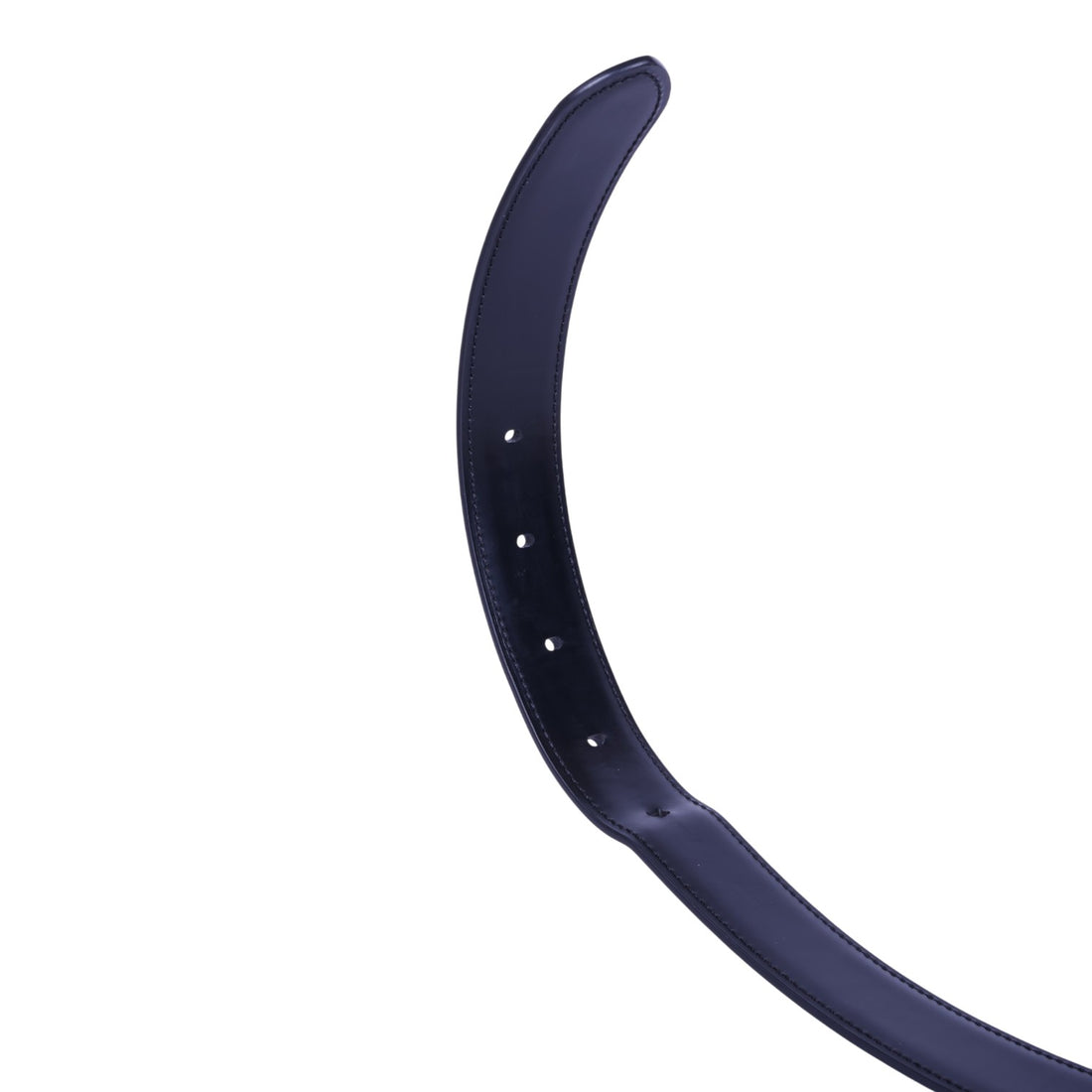 Tank Leren Riem Zwart - Zilverkleurige Gesp