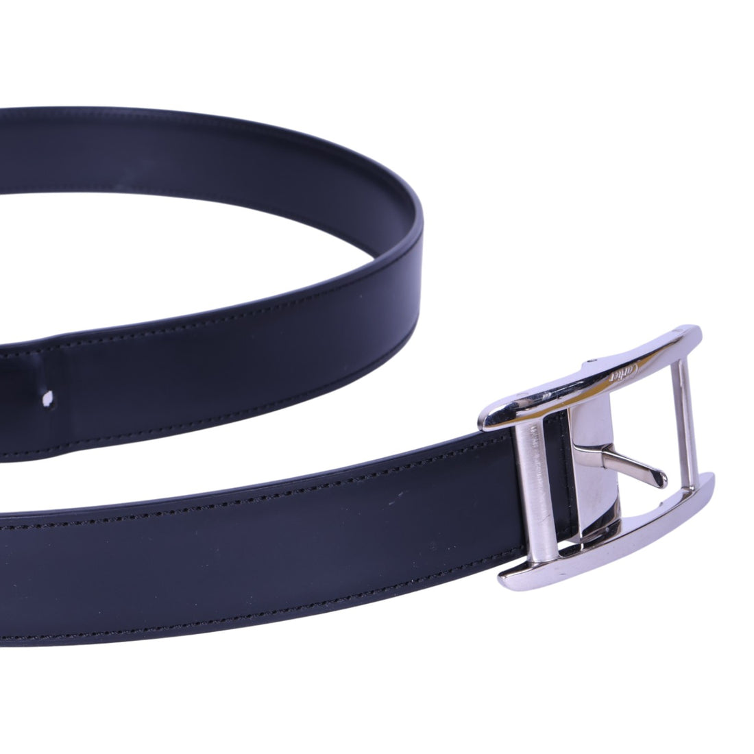 Tank Leren Riem Zwart - Zilverkleurige Gesp