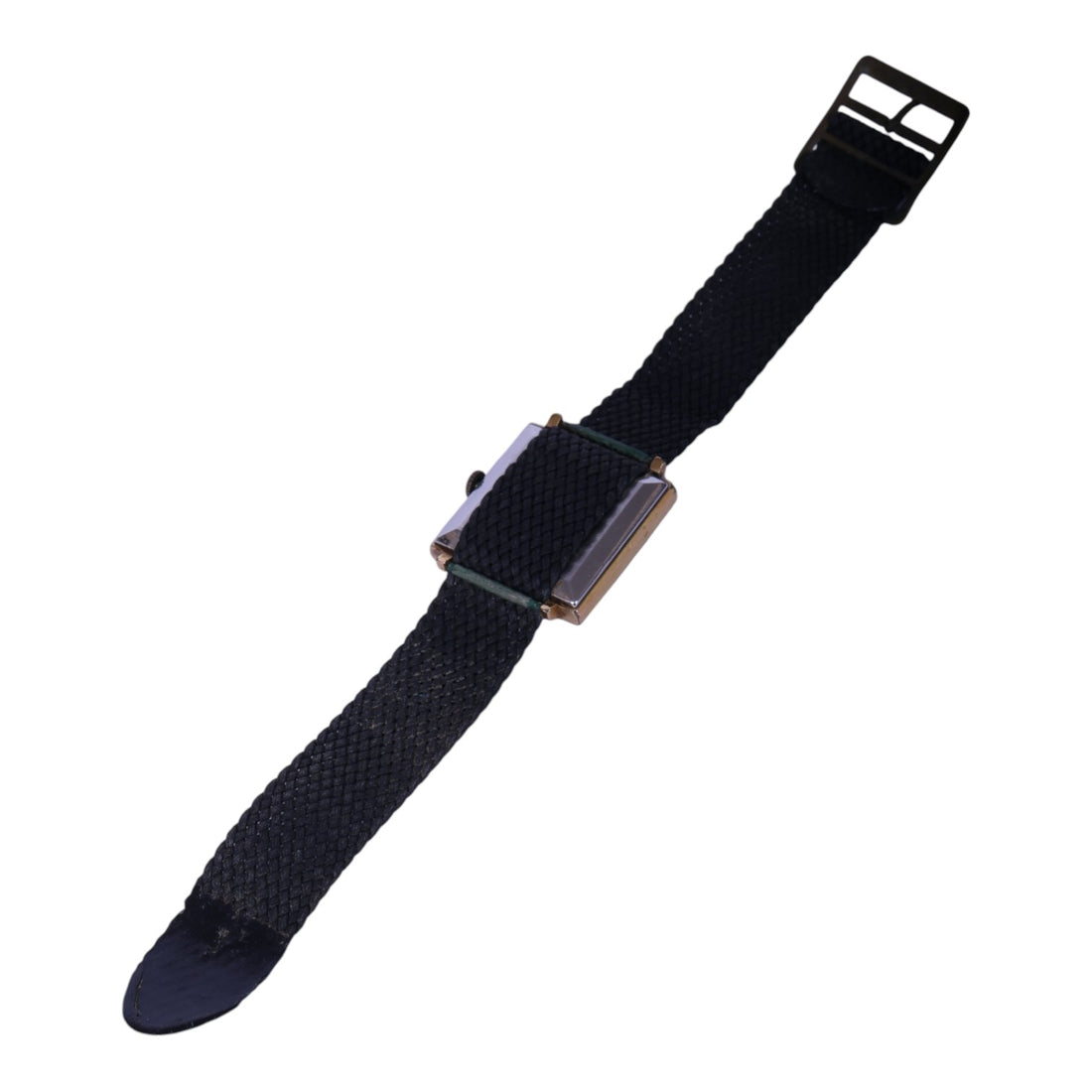 Vierkant Verguld Herenhorloge met Datum - 17 Jewels Incabloc