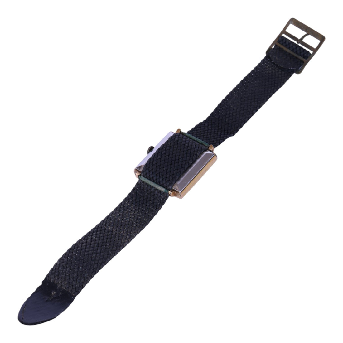 Vierkant Verguld Herenhorloge met Datum - 17 Jewels Incabloc