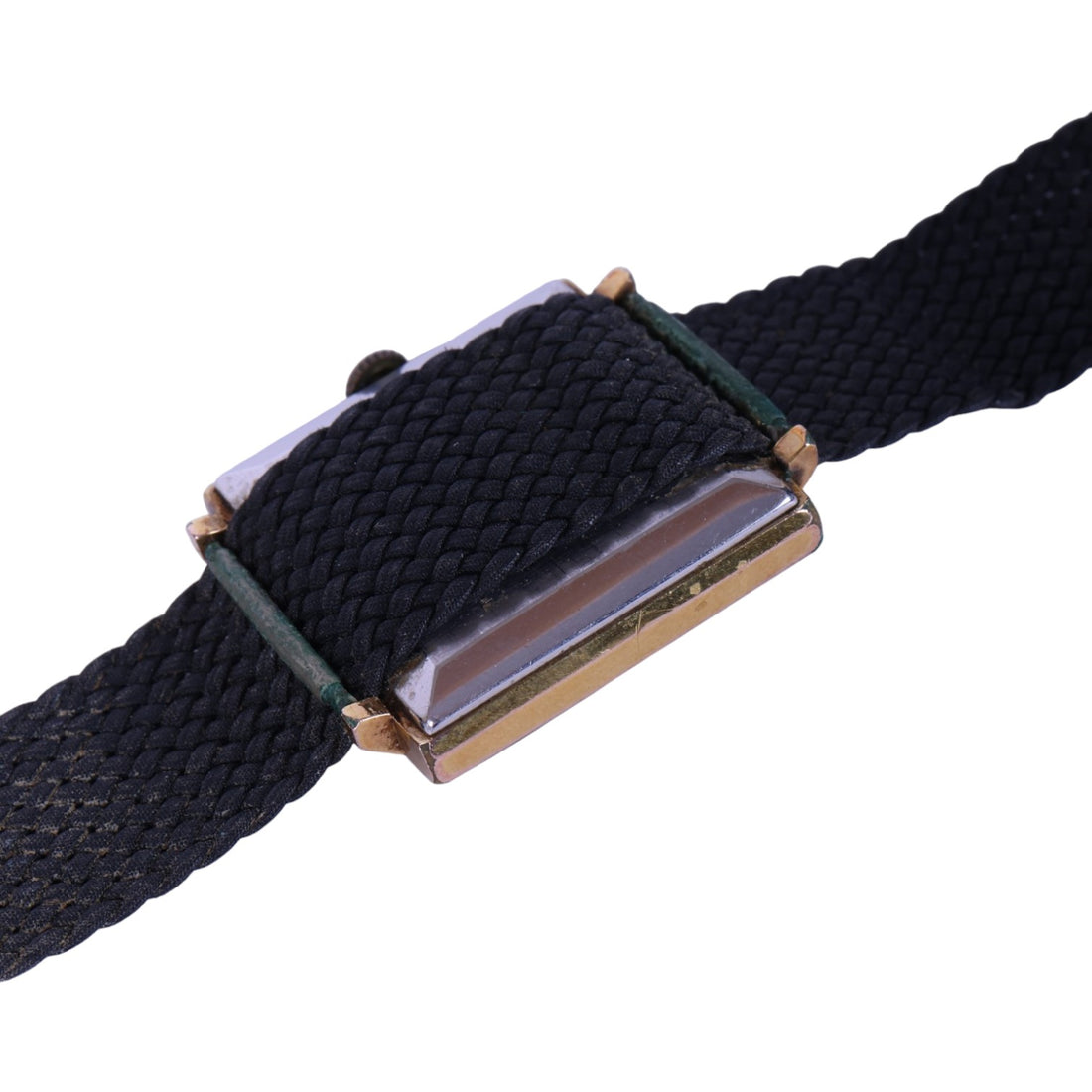 Vierkant Verguld Herenhorloge met Datum - 17 Jewels Incabloc