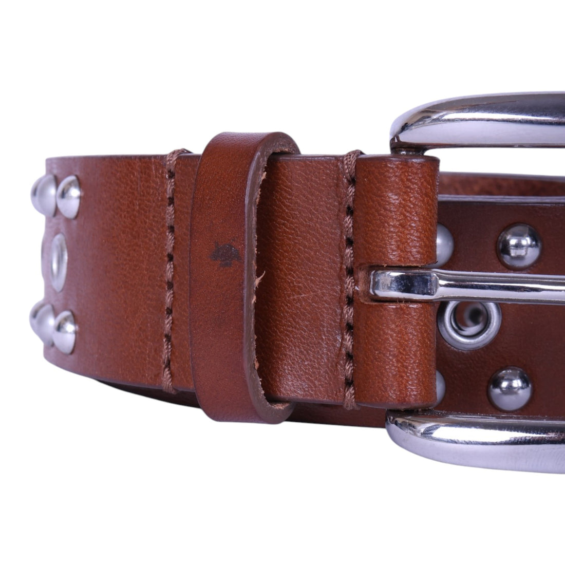Rica Studded Riem Cognac - Maat S