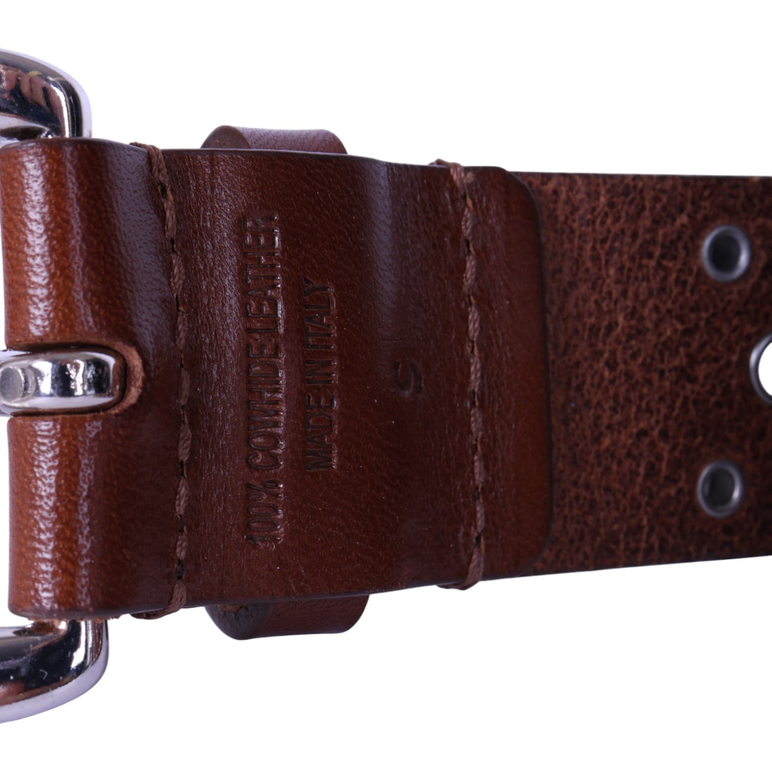 Rica Studded Riem Cognac - Maat S