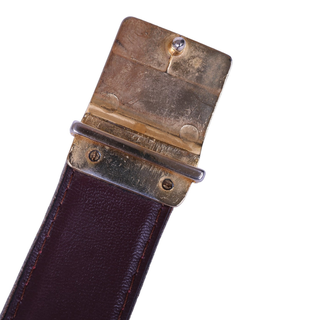 Must Riem Bordeaux Leer - Bordeaux Plaque Gesp