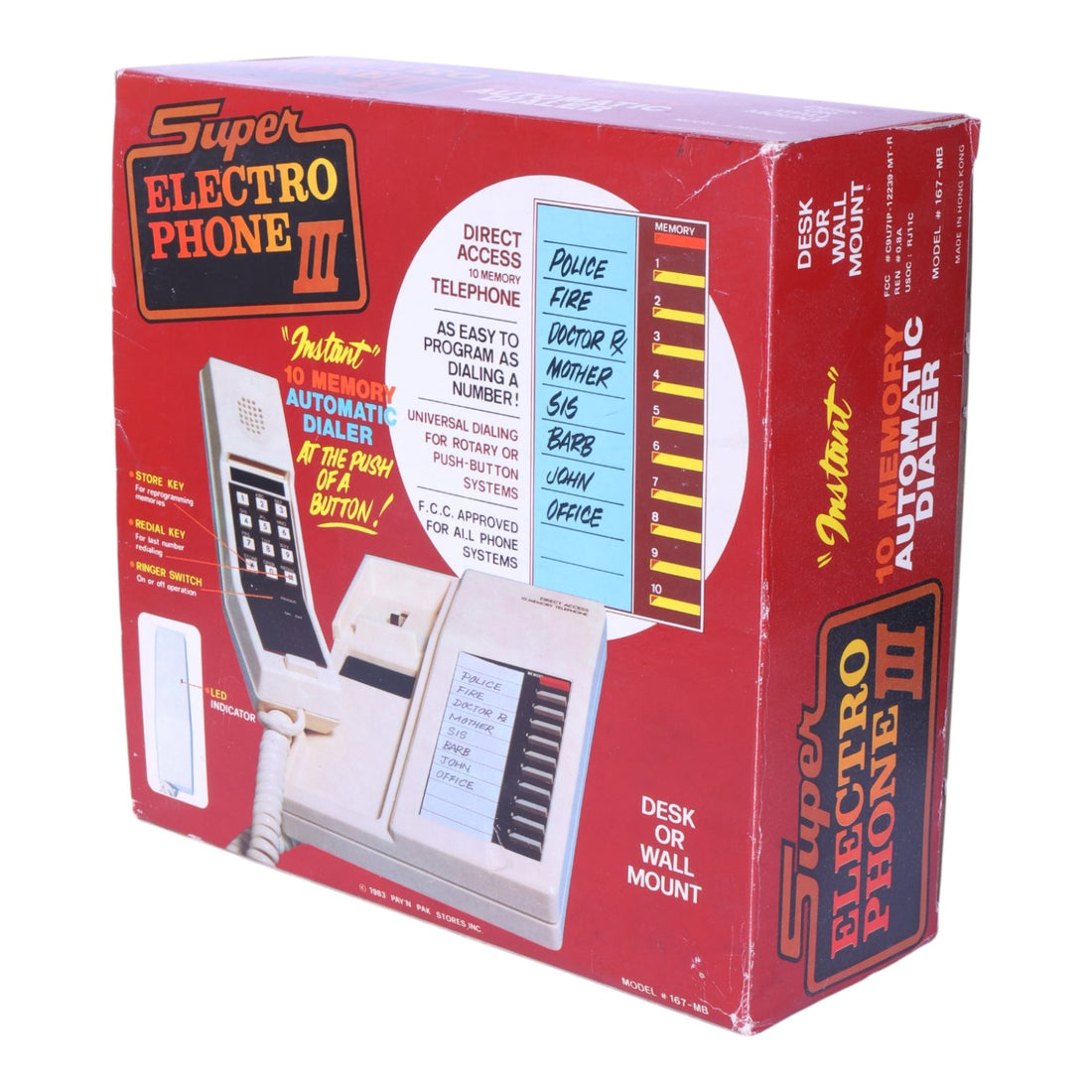 Super Electro Phone III - 10 Memory Automatic Dialer (167-MB)