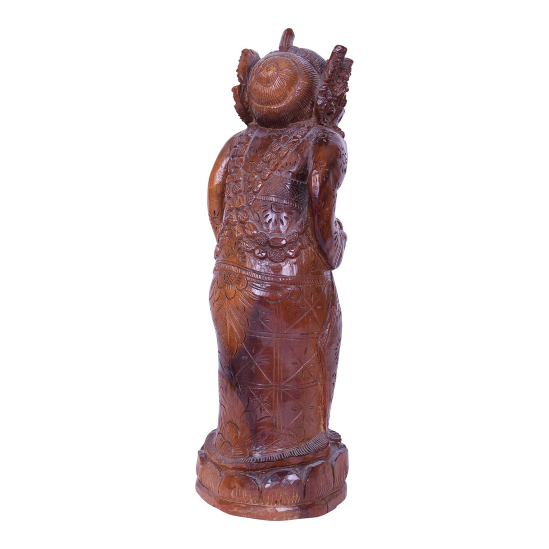 Handgesneden Houten Beeld - Balinese Hindu Priester (Pedanda)