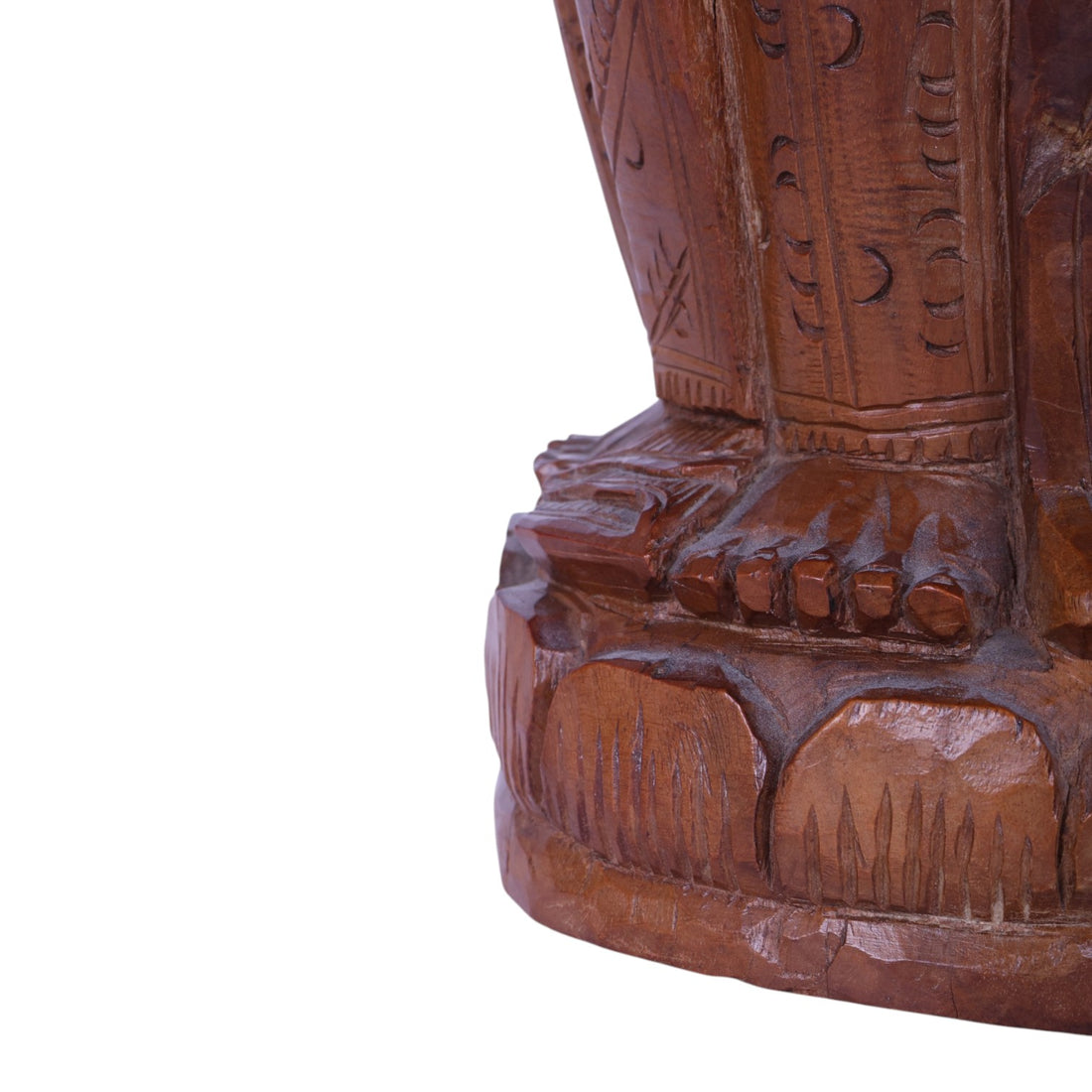 Handgesneden Houten Beeld - Balinese Hindu Priester (Pedanda)