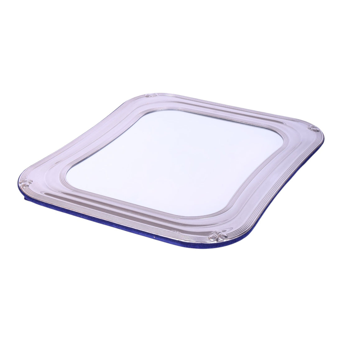 Zilveren Fotolijst 20x25 cm - Geribbelde Rand