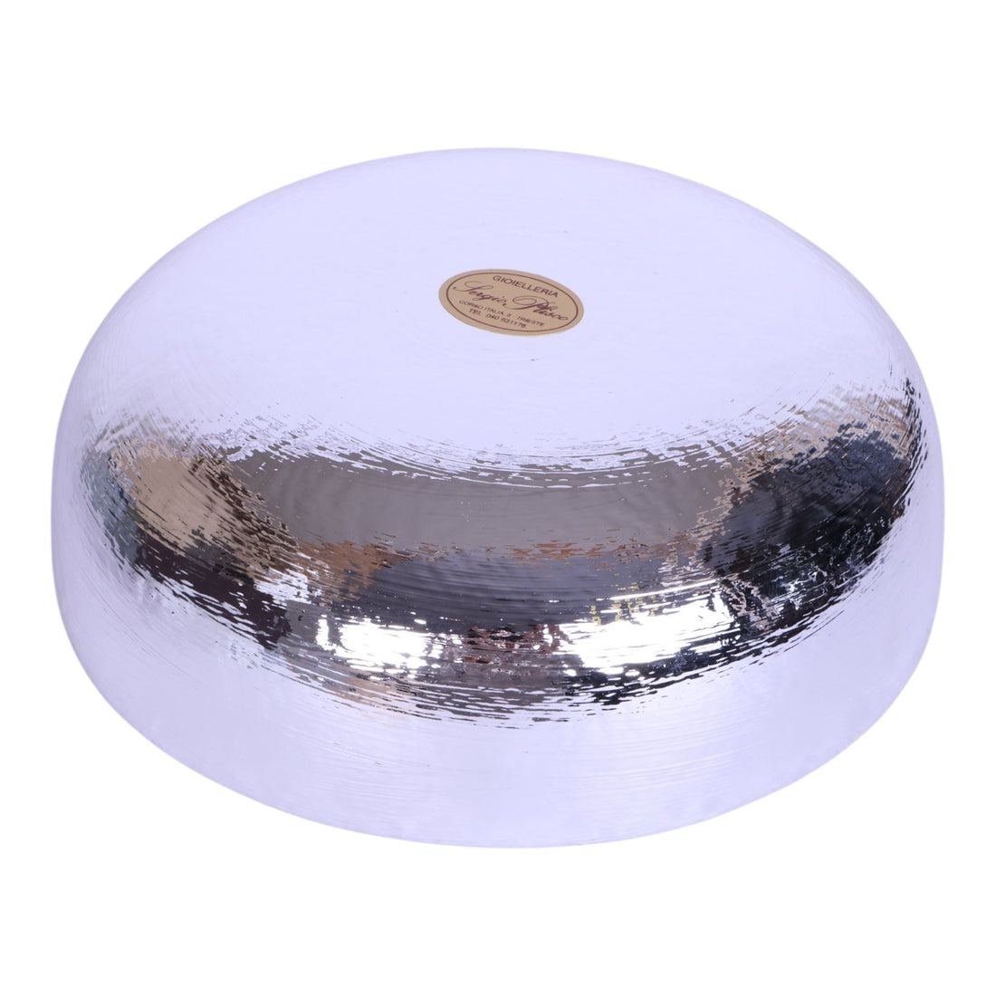 Verzilverde Schaal - Beige Gemetalliseerd - 19,5 cm