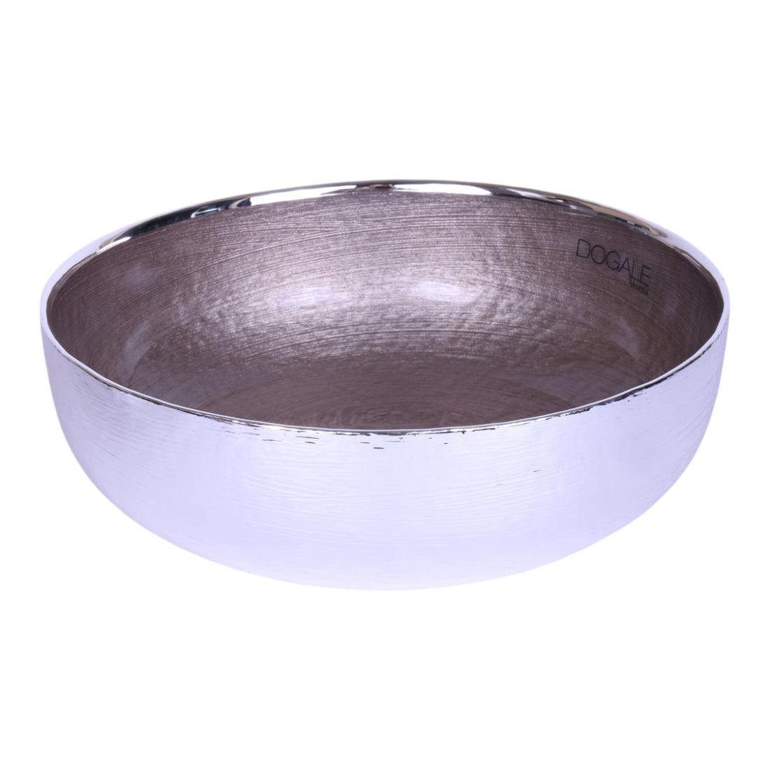 Verzilverde Schaal - Beige Gemetalliseerd - 19,5 cm