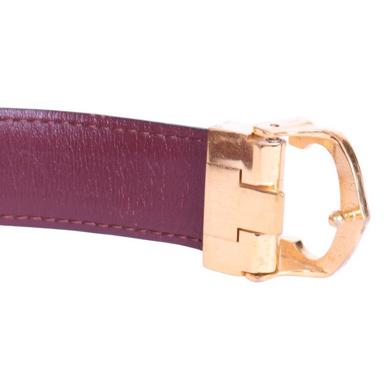 Must Riem Bordeaux Leer - Goudkleurige C-Gesp