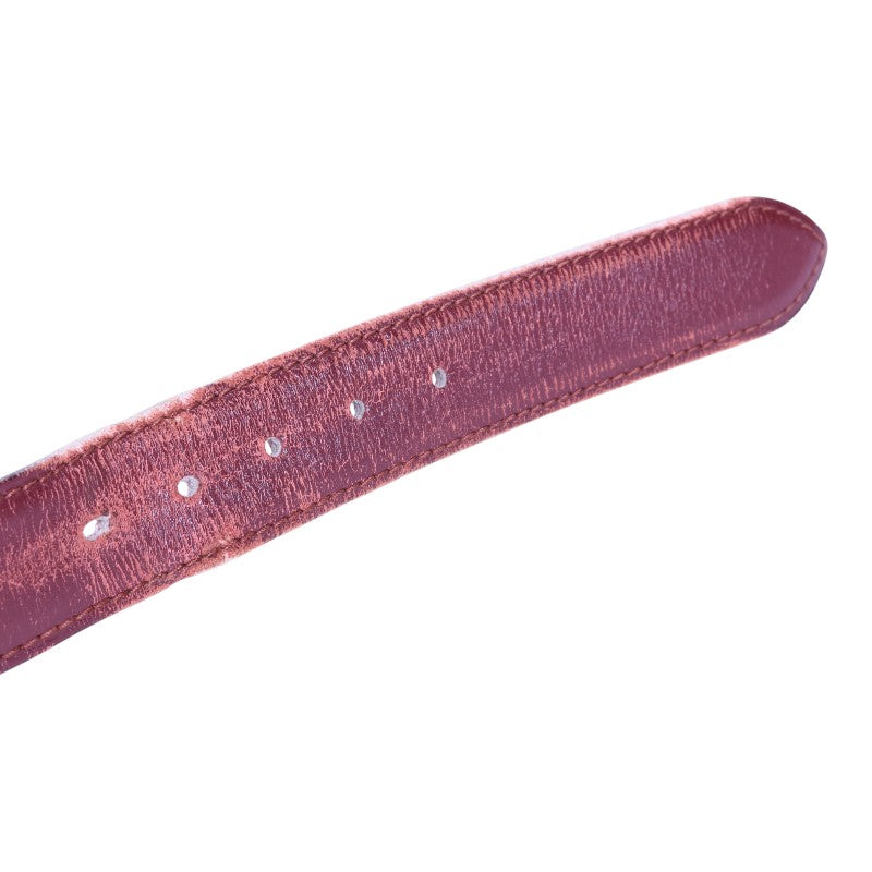 Must Riem Bordeaux Leer - Goudkleurige C-Gesp