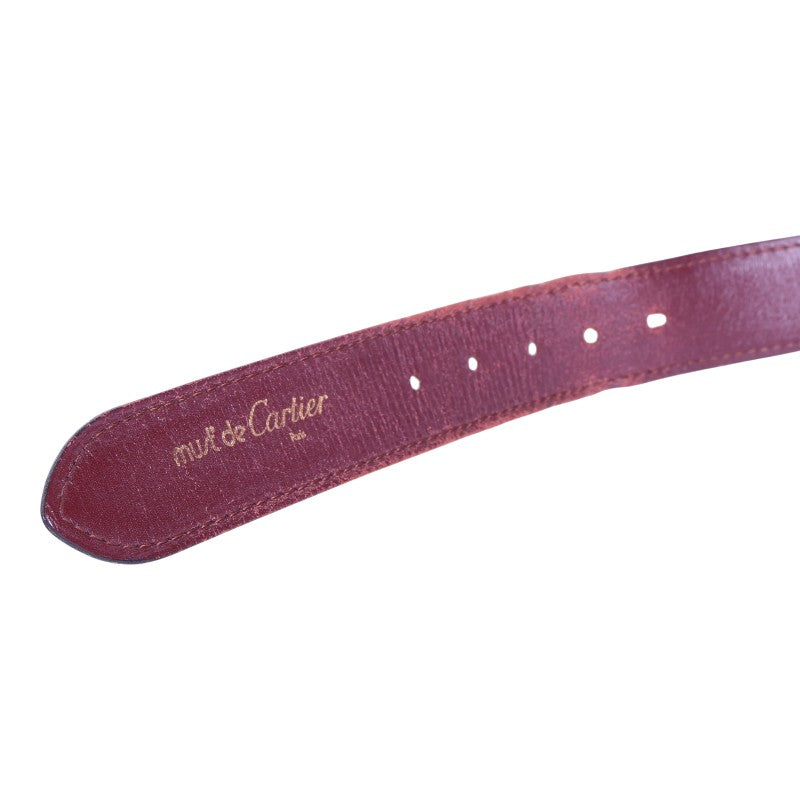 Must Riem Bordeaux Leer - Goudkleurige C-Gesp